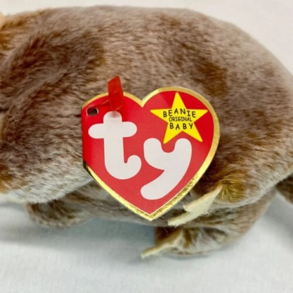 Ty Beanie Baby TIPTOE the‎ Mouse 1999 Beanbag Plush Stuffed Animal Toy Vintage